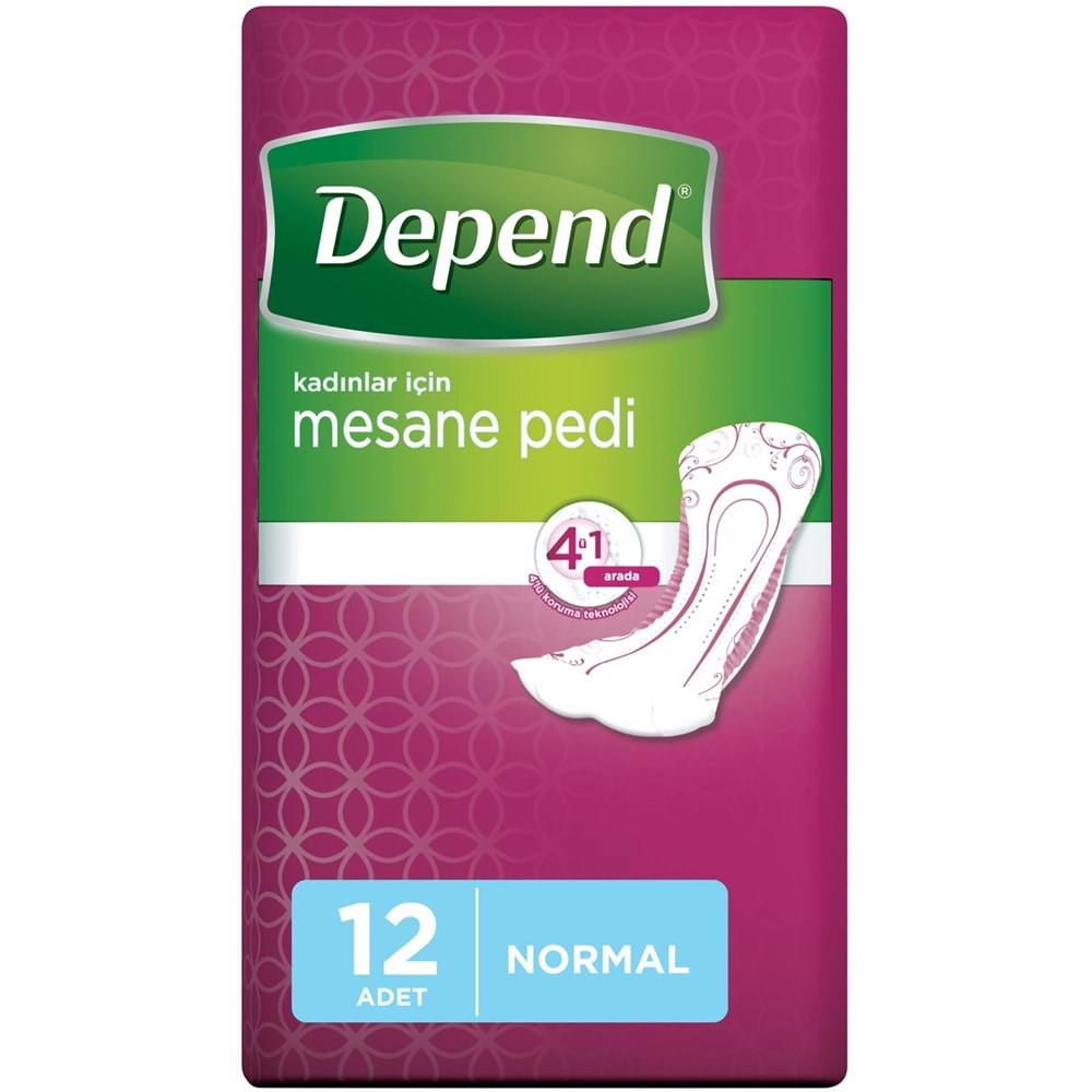 Depend Mesane Pedi Kadın Normal (İç Adet 12 Li) Tekli Pk