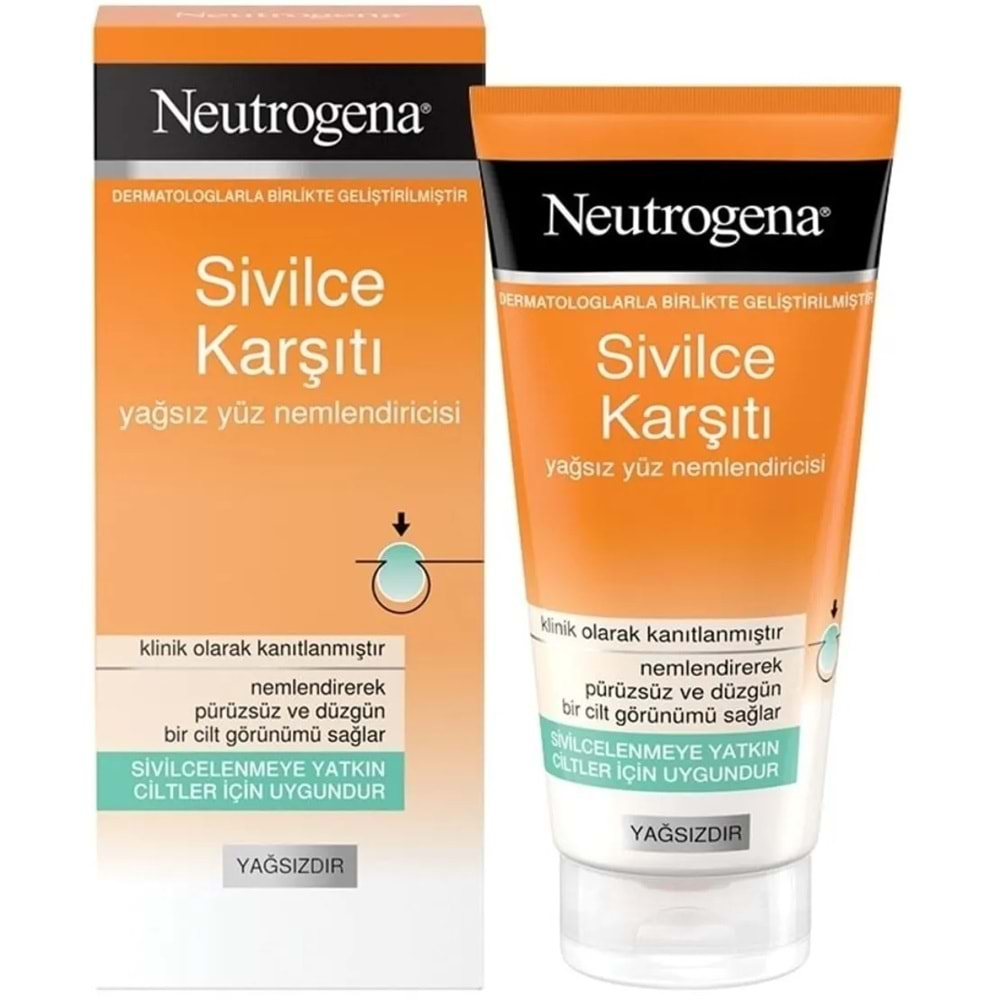 Neutrogena Sivilce Karşıtı Yağsız Yüz Nemlendiricisi 50ML