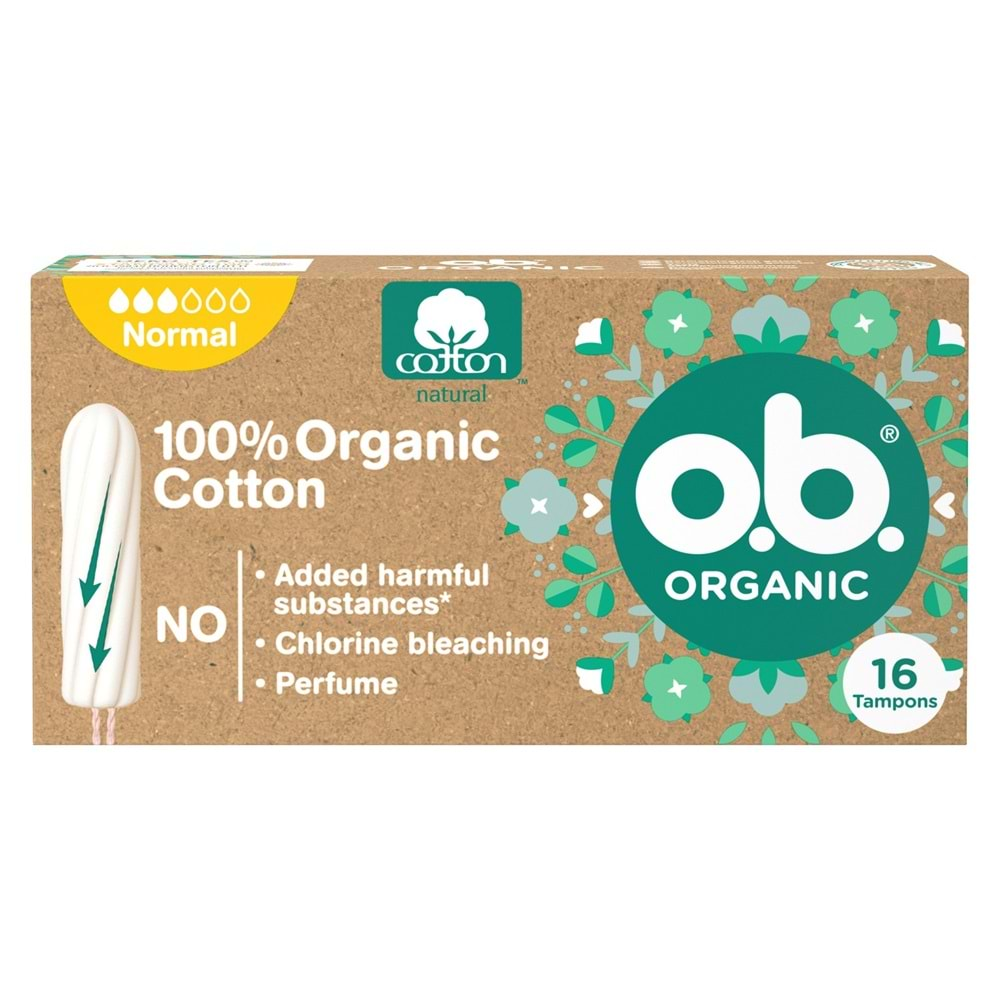 O.B Organic Normal Tampon 16 Lı Pk