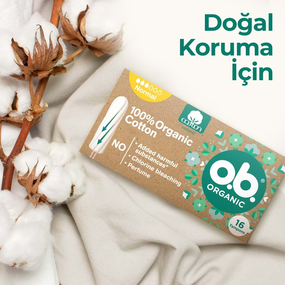 O.B Organic Normal Tampon 16 Lı Pk