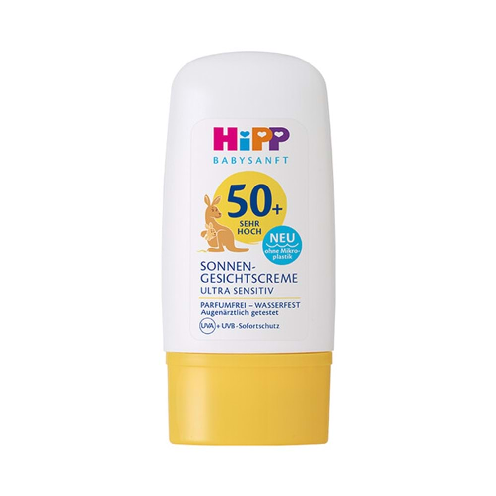 Hipp Babysanft Güneş Kremi -Yüz için Sonnen Gesıchtscreme 50+ Faktör Ultra Sensıtıv 30ML