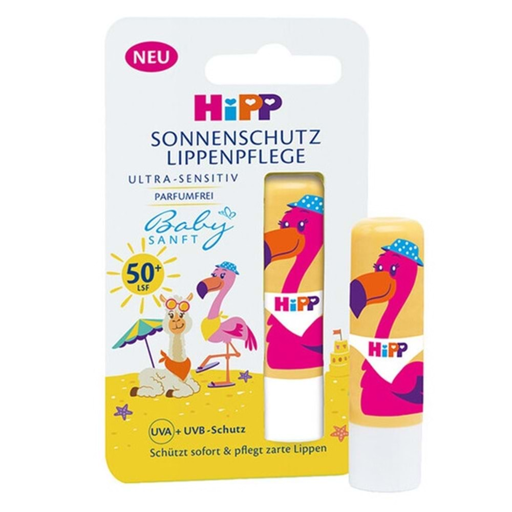 Hipp Babysanft Güneş Koruyucu Dudak Nemlendiricisi Ultra Sensıtıv 4.8GR (Sarı-Pembe)