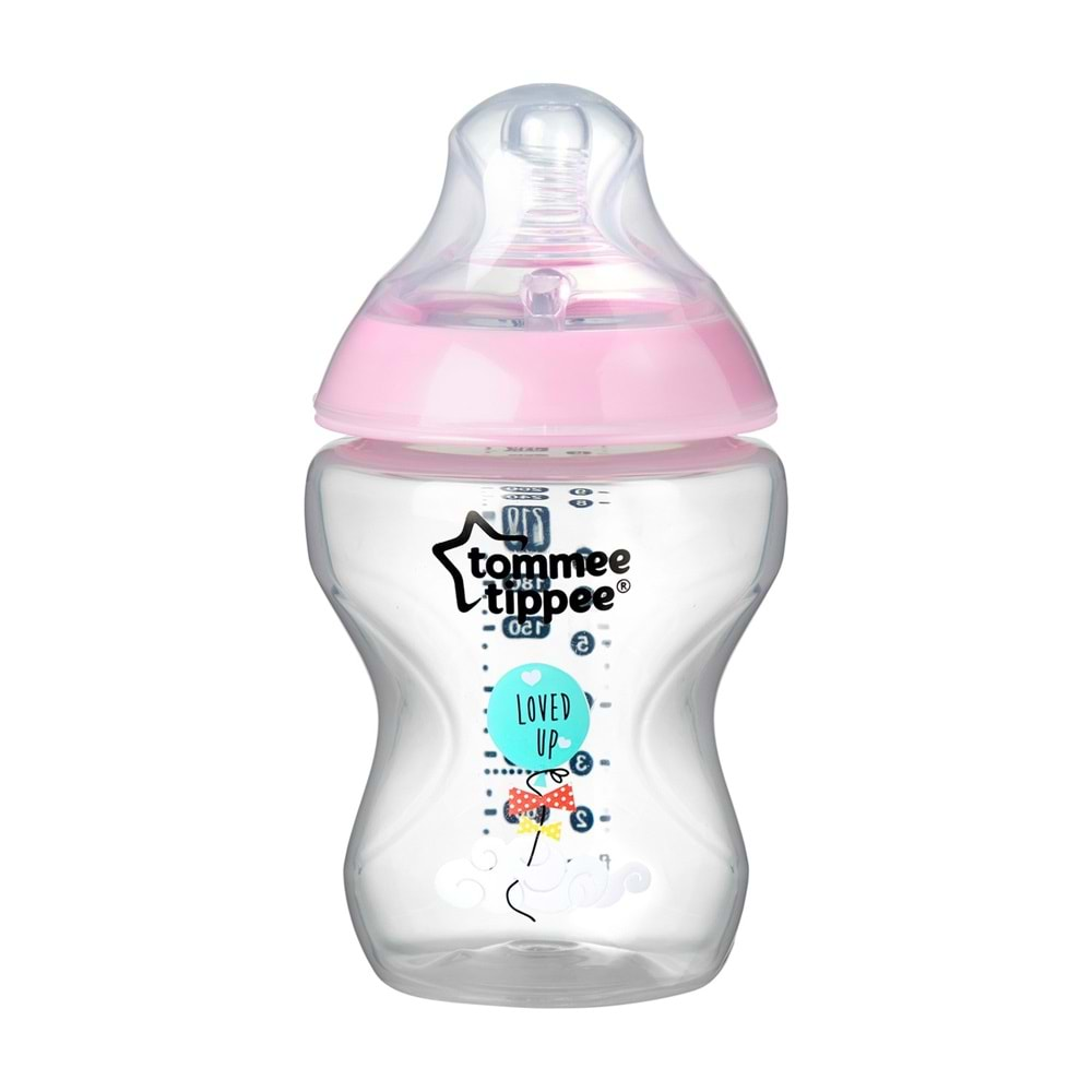 Tommee Tippee PP Closer to Nature Biberon 260ML Pembe