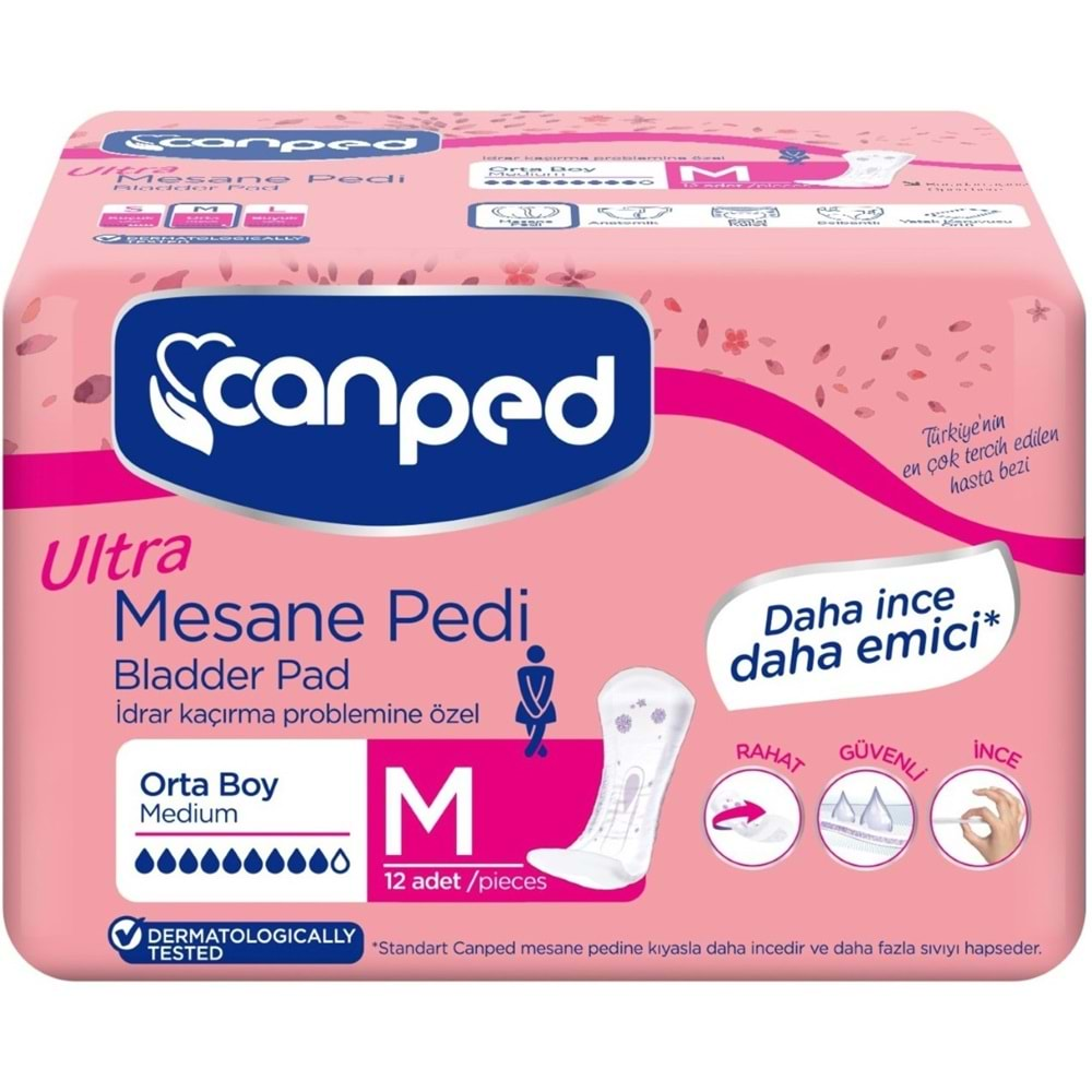 Canped Mesane Pedi Ultra Medium-Orta (İç Adet 12) Tekli Pk