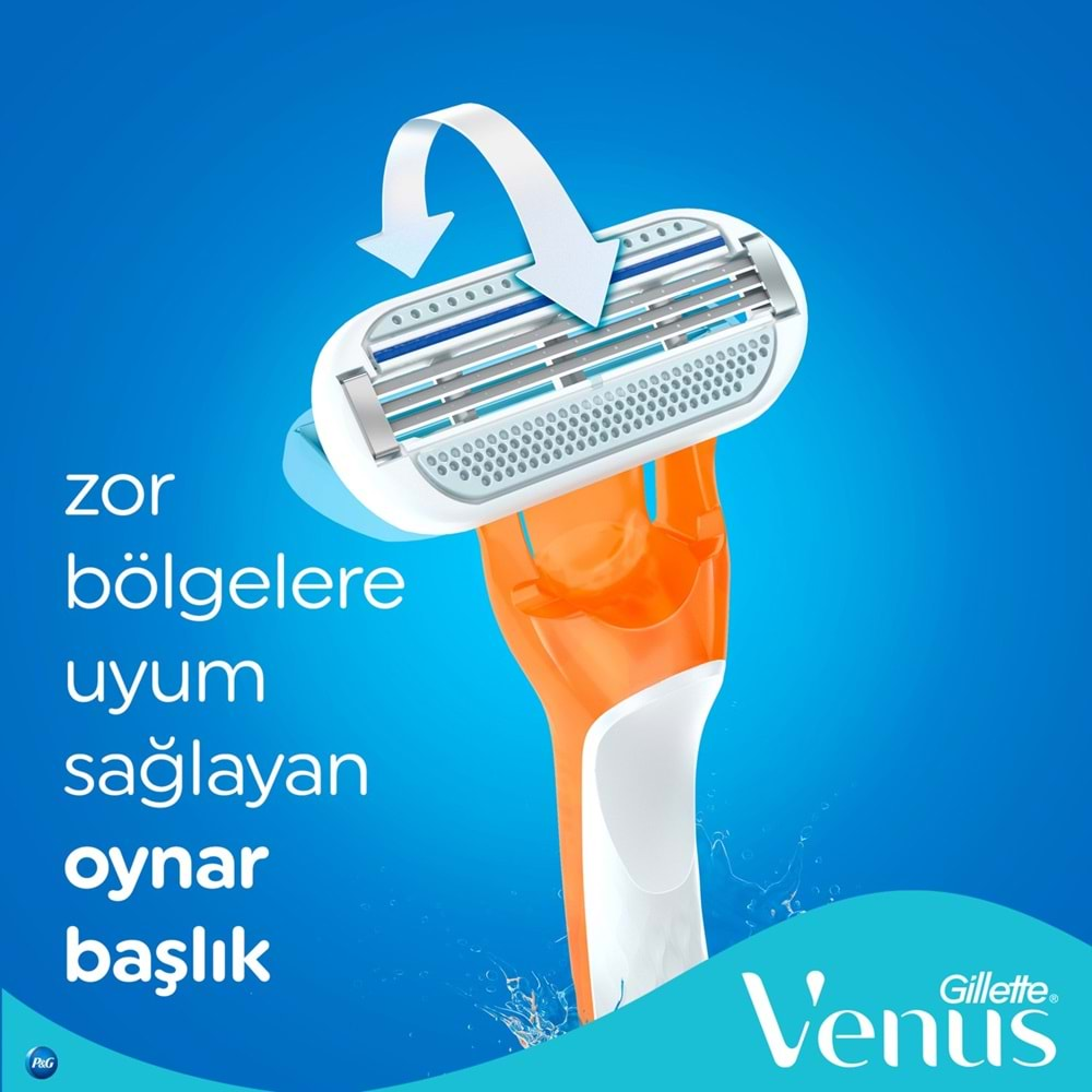 Gillette Venus Riviera Kullan At Kadın Tıraş Bıçağı (2 Li PK)