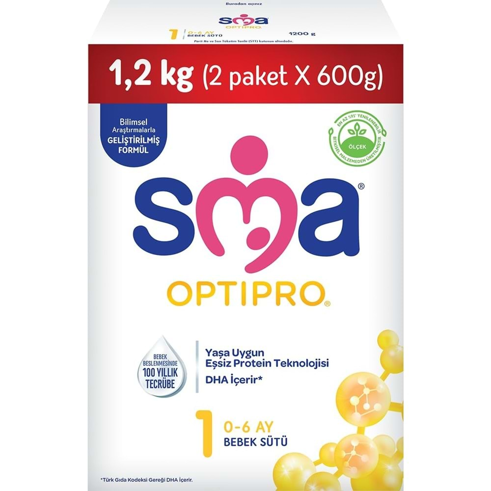 Sma Optipro 1200GR No:1 Bebek Sütü (0-6 Ay) Kutu