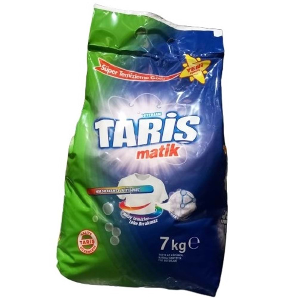 Tariş Matik Toz Çamaşır Deterjanı 7KG Renkli ve Beyazlar için (53 Yıkama)