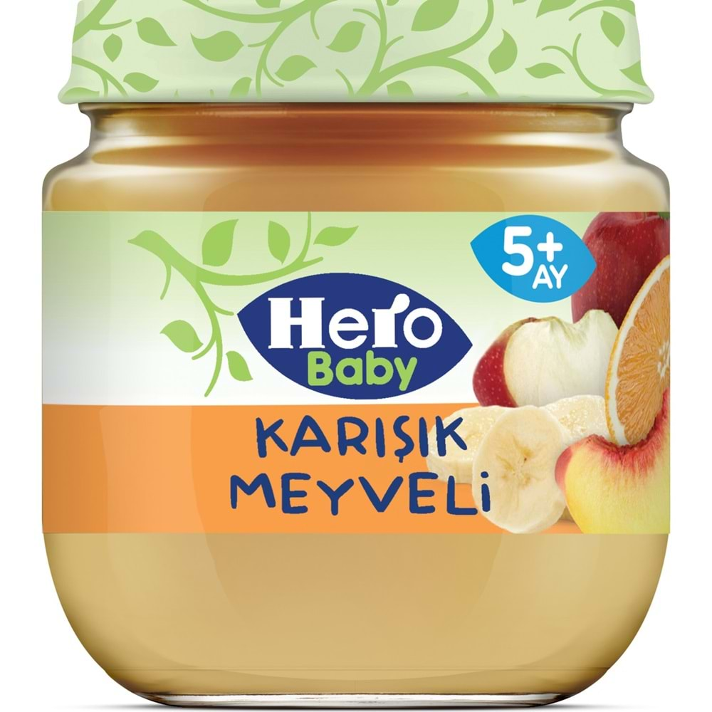 Hero Baby Kavanoz Maması 125GR Karışık Meyveli