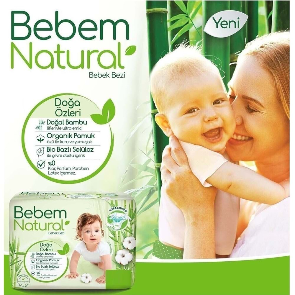 Bebem Bebek Bezi Natural Beden:5 (11-18Kg) Junior 24 Adet Jumbo Pk