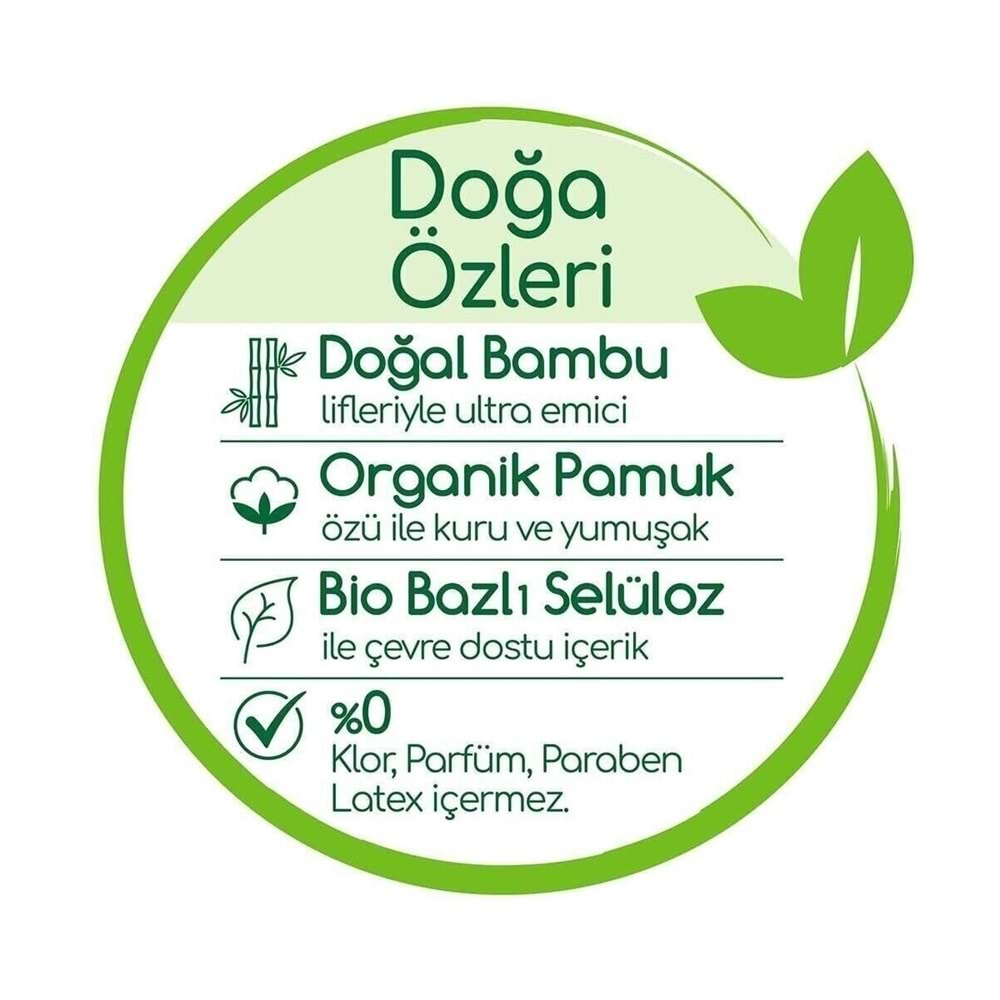 Bebem Bebek Bezi Natural Beden:2 (3-6Kg) Mini 68 Adet Fırsat Pk