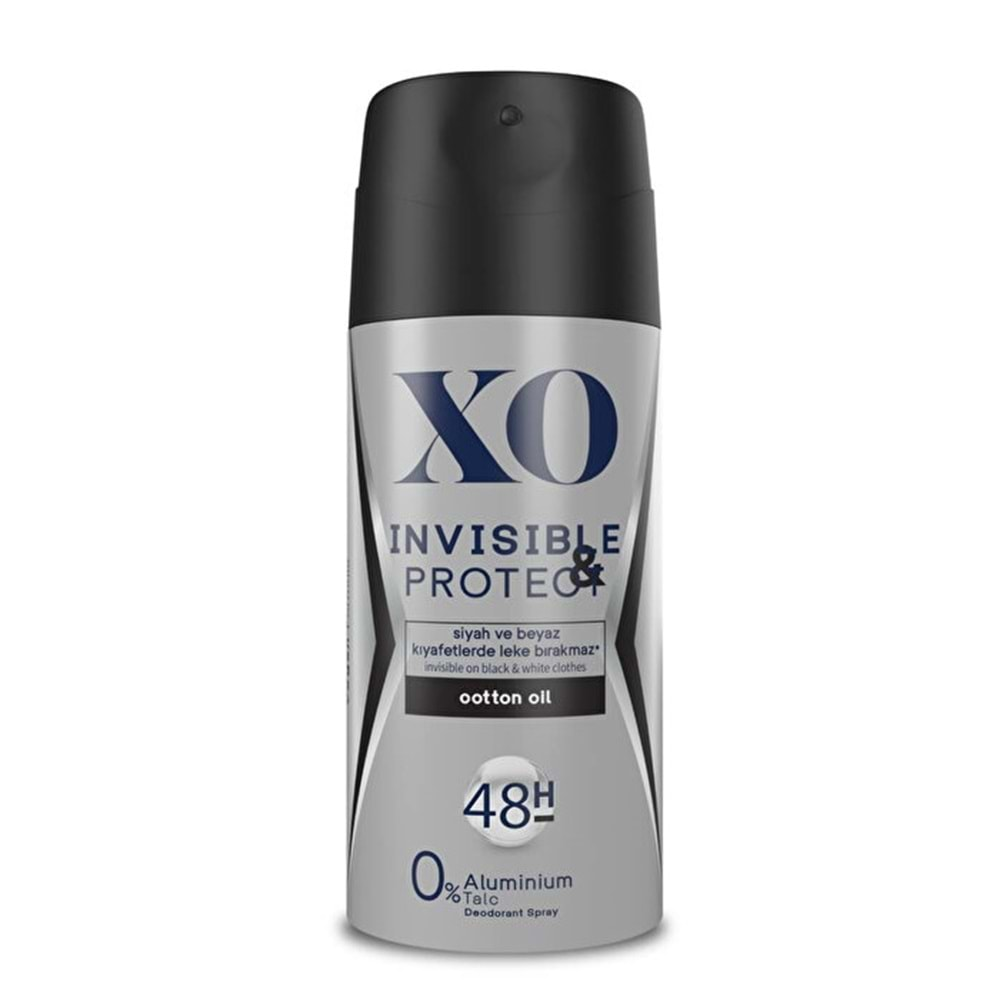 XO Deodorant 150ML Men-Erkek Invisible & Protect