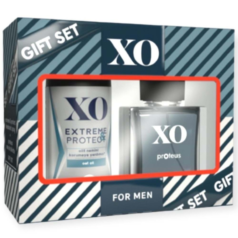 XO Parfüm Seti Protech Men Erkek 50ML EDT + 150ML Deodorant Extreme Protech