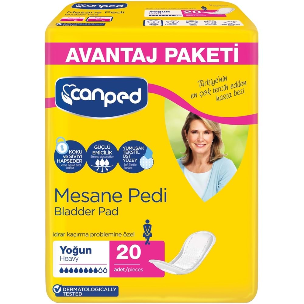 Canped Mesane Pedi Avantaj Pk Klasik L-Büyük Boy Yoğun (İç Adet 20 Li) Tekli Pk