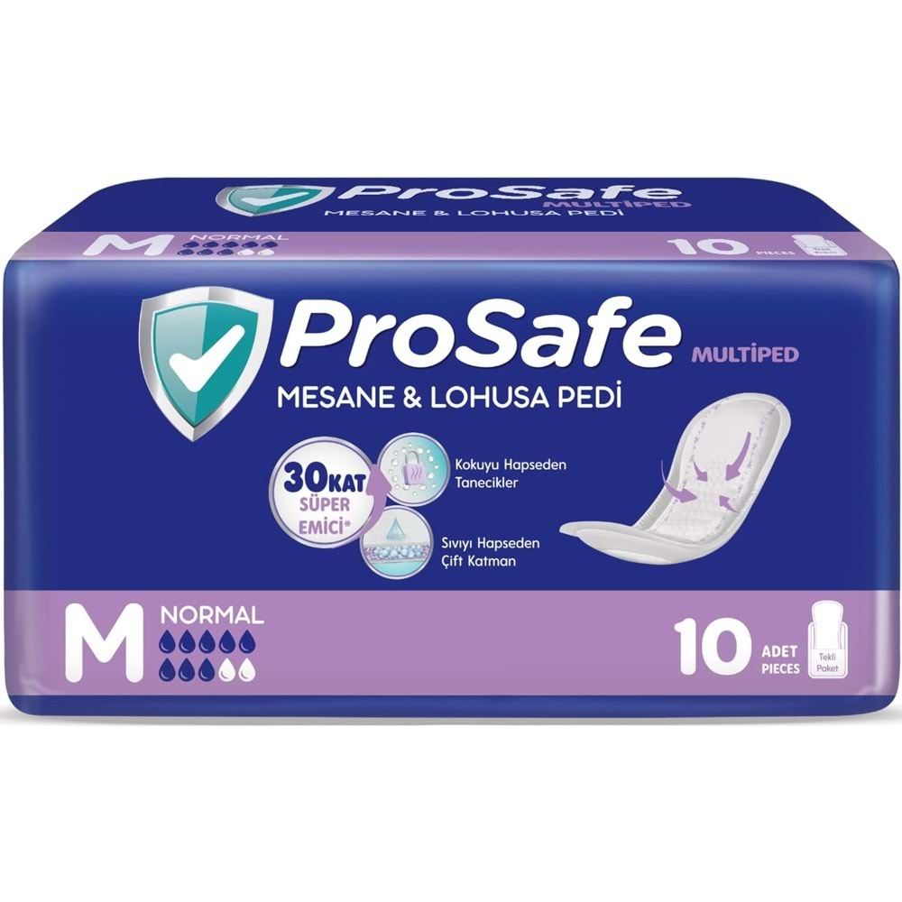 Prosafe Mesane & Lohusa Pedi M-Orta Normal (İç Adet 10) Tekli Pk