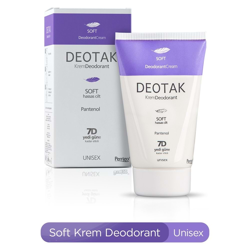 Deotak Krem Deodorant 35ML Soft (Hassas Cilt)