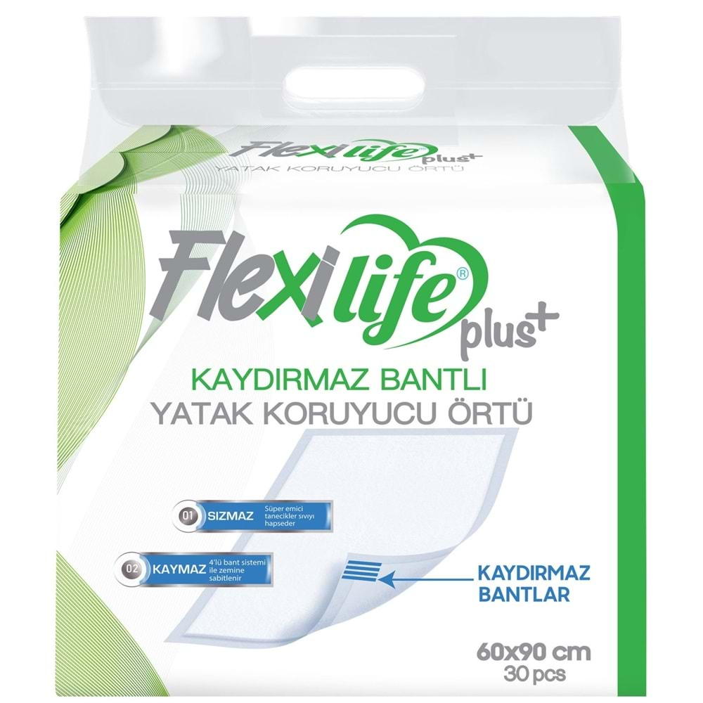 Flexi Life Hasta Alt Açma Yatak Koruyucu Örtü 60*90 Cm (İç Adet 30 Adet) Kaydırmaz