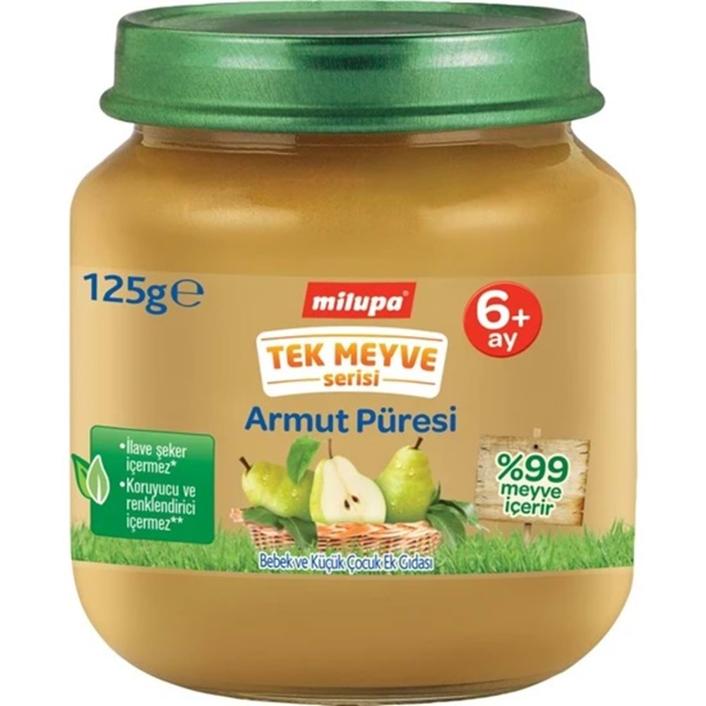 Milupa Kavanoz Maması Püre 125GR Armut