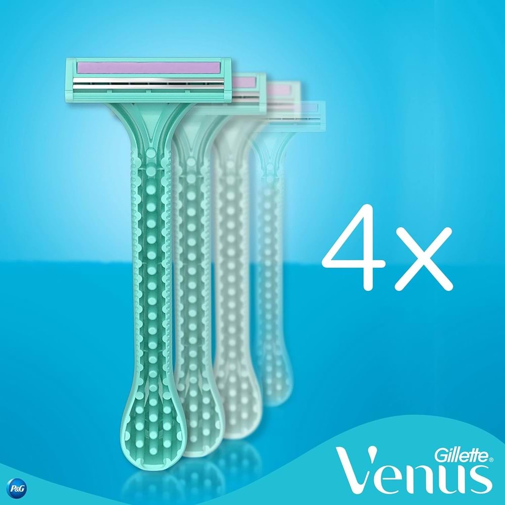 Gillette Simply Venus 2 Kullan At Kadın Tıraş Bıçağı (4 Lü Pk)