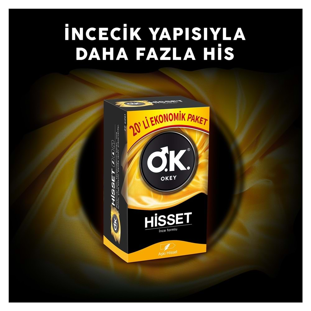 Okey Prezervatif 20 Adet Hisset Ekonomik Pk