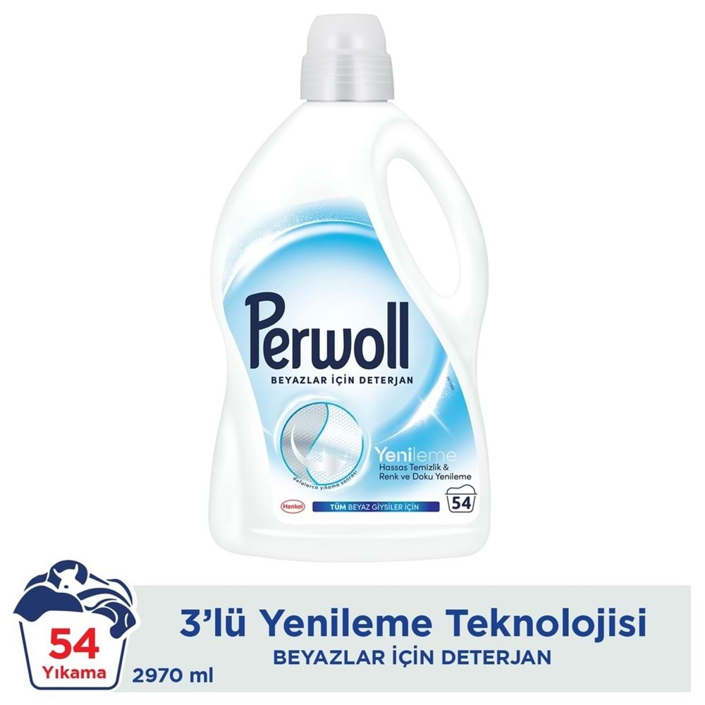 Perwoll Sıvı Çamaşır Deterjanı 2.97LT Beyaz (54 Yıkama)