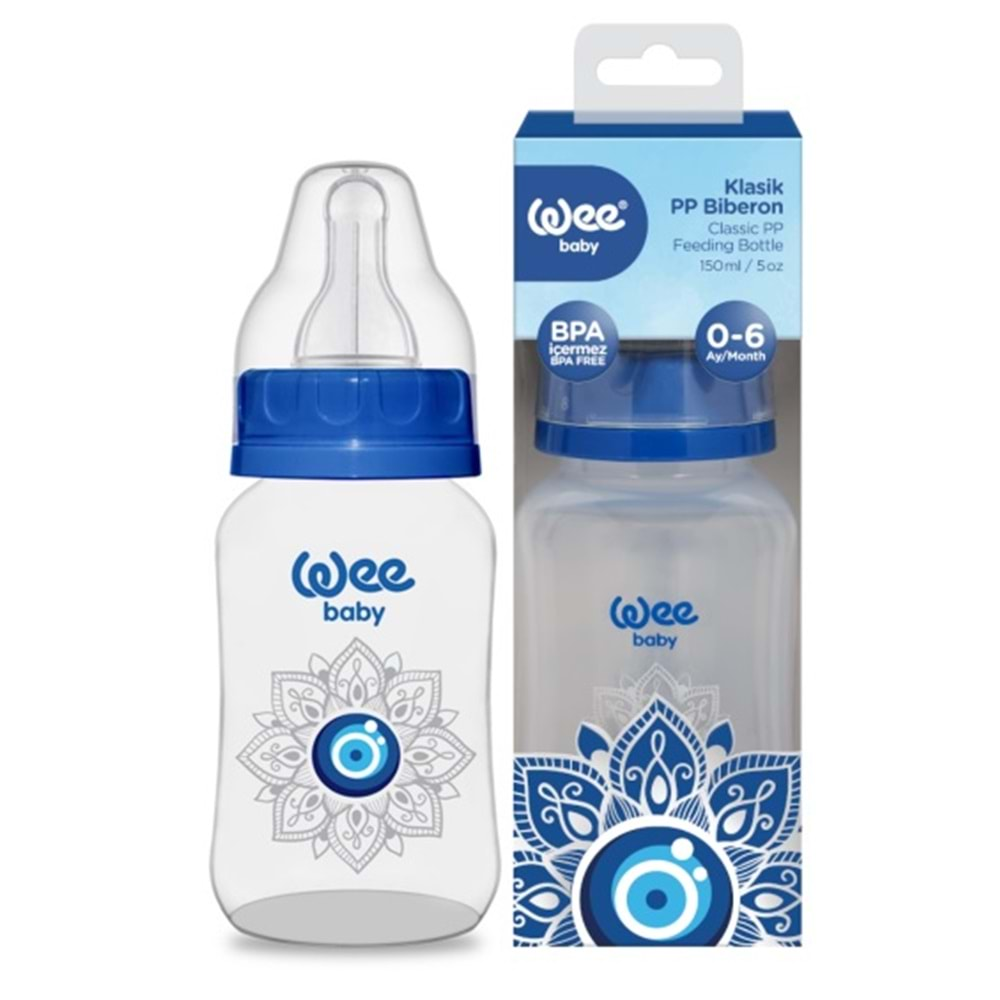 Wee Baby Klasik PP Biberon 150ML Nazar Boncuğu