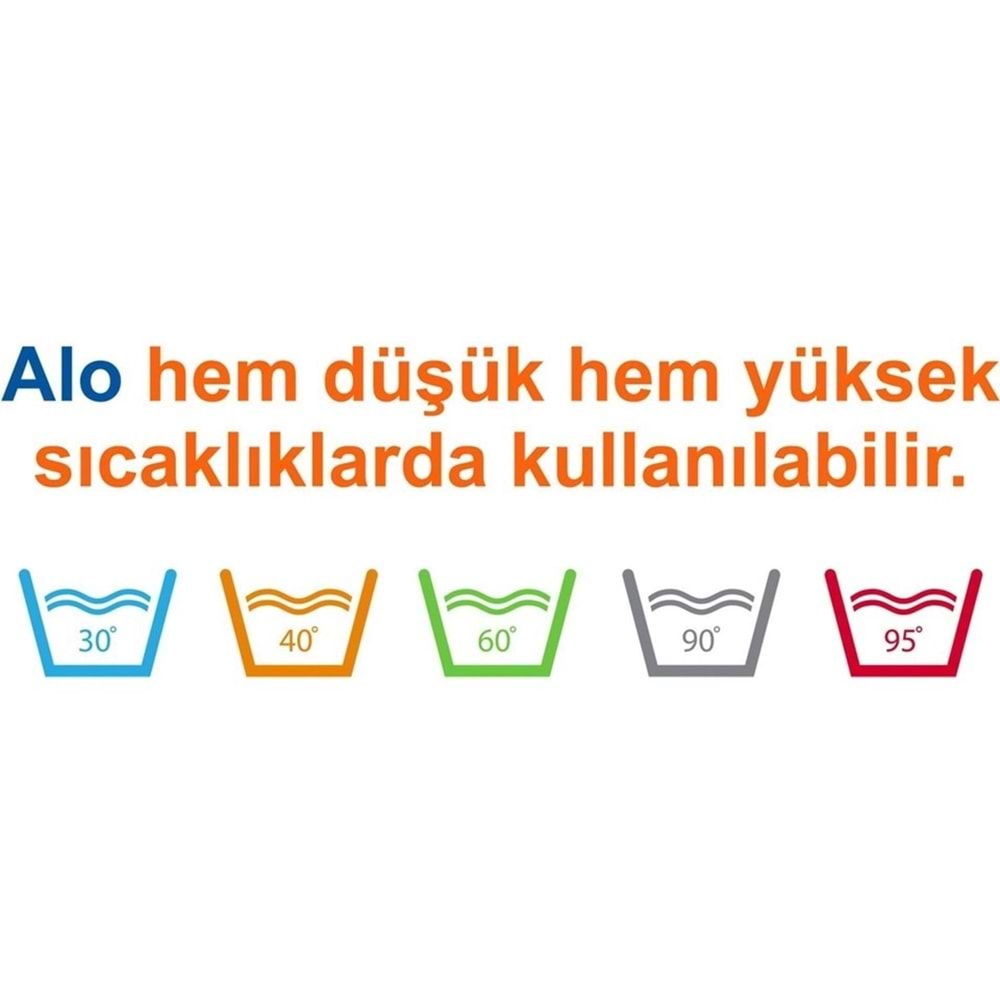 Alo Matik Toz Çamaşır Deterjanı 28KG Kar Çiçeği Ferahlğı / Renkliler ve Beyazlar (184 Yıkama) (4PK*7KG)