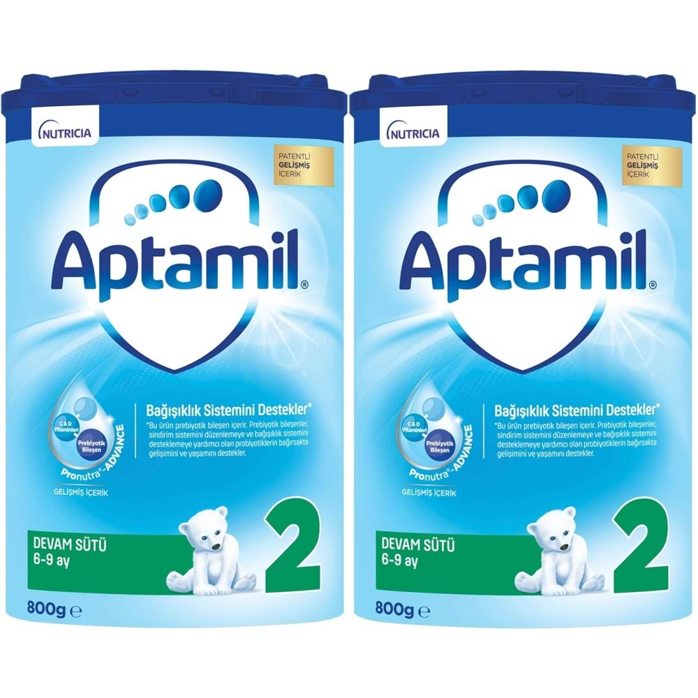 Nutrıcıa Aptamil 800GR Devam Sütü No:2 (6-9 Ay) (2 Li Set)