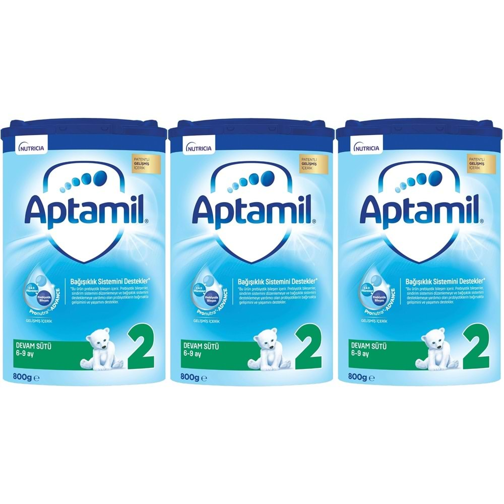 Nutrıcıa Aptamil 800GR Devam Sütü No:2 (6-9 Ay) (3 Lü Set)