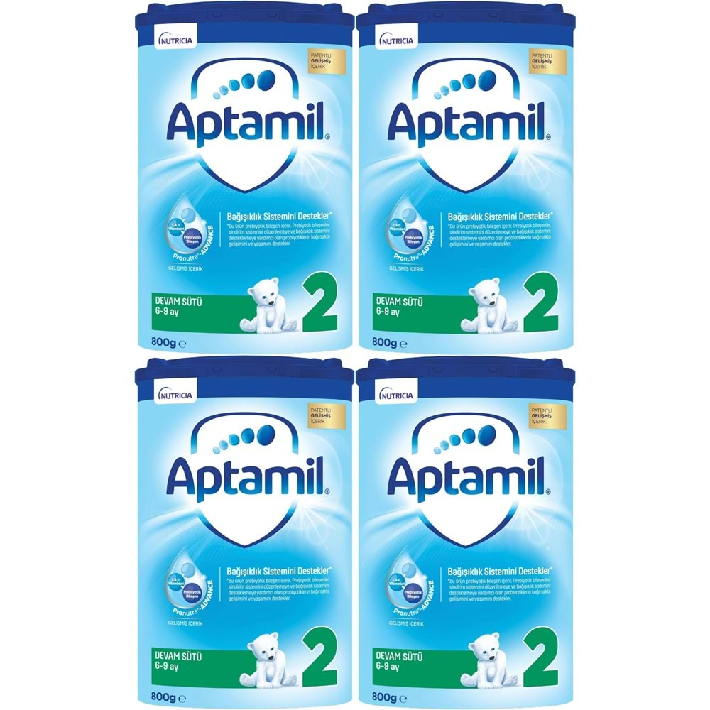 Nutrıcıa Aptamil 800GR Devam Sütü No:2 (6-9 Ay) (4 Lü Set)