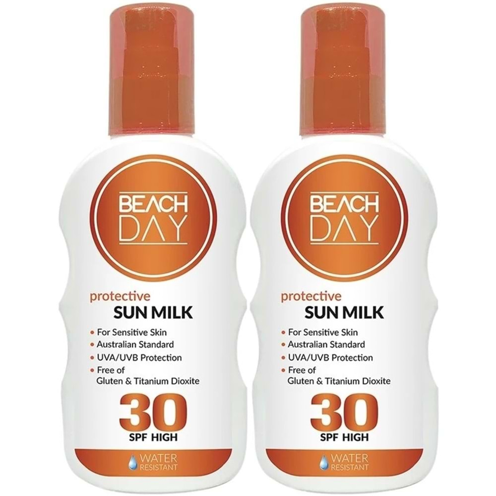 Beach Day Koruyucu Sun Mılk Süt Losyon 30F 150ML Sprey (2 Li Set)