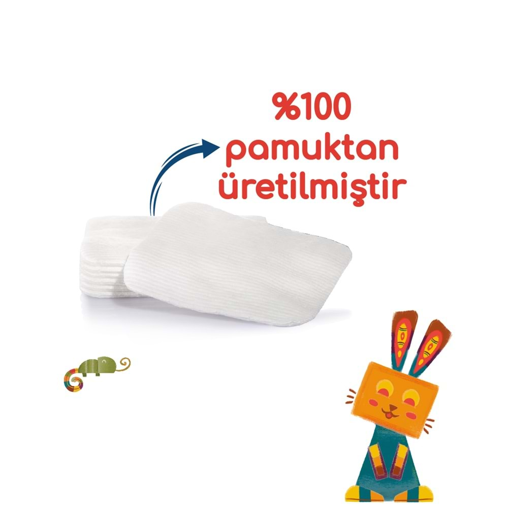 Bebedor Bebek Temizleme Pamuğu 120 Adet (2Pk*60)