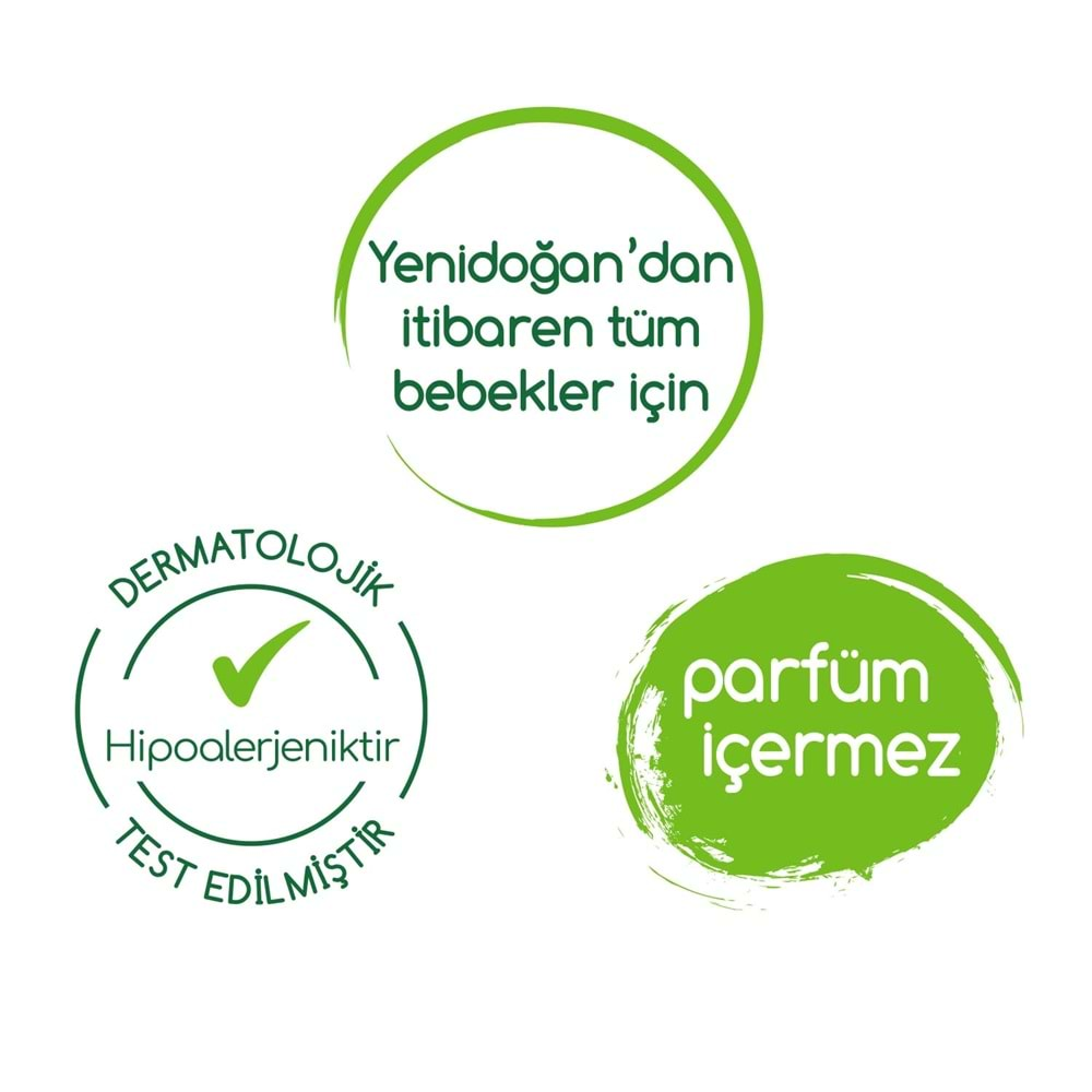 Bebem Natural Islak Bebek Mendili Narin Dokunuş / Yenidoğan 90 Yaprak Plastik Kapaklı 48 Li Set