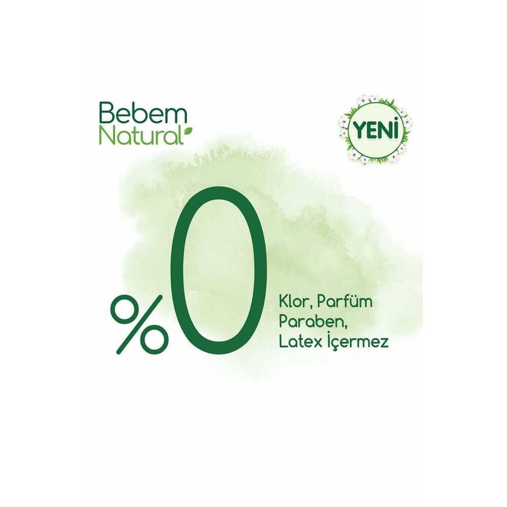 Bebem Bebek Bezi Natural Beden:4 (7-14KG) Maxi 312 Adet Aylık Ultra Fırsat Pk