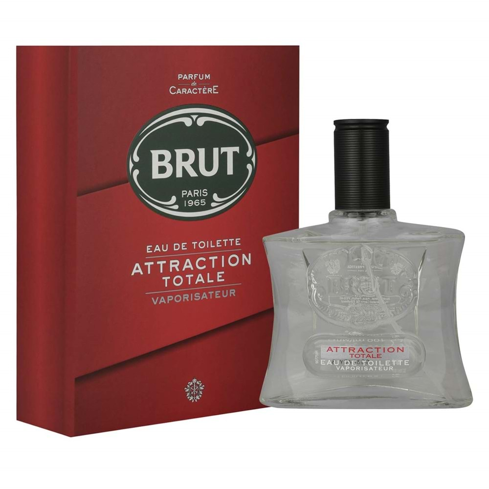 Brut Parfüm Erkek/Men 100ML Attraction Totale Edt (Kırmızı) (3 Lü Set)