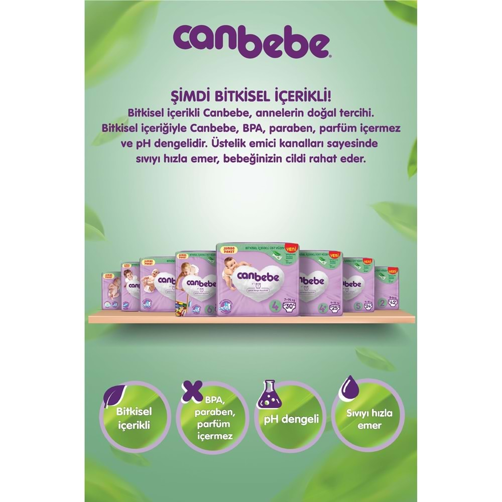 Canbebe Bebek Bezi Beden:5 (11-18Kg) Junior 80 Adet Ekonomik Fırsat Pk