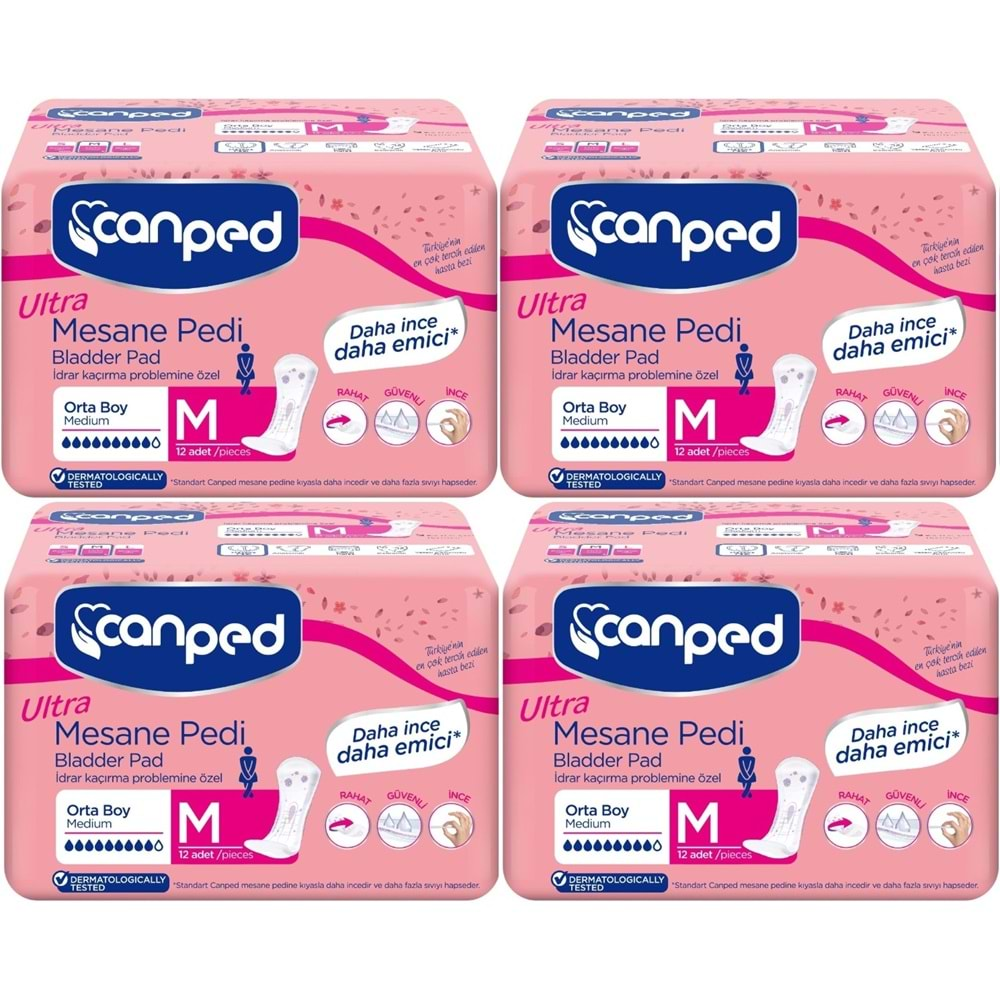 Canped Mesane Pedi Ultra Medium-Orta 48 Adet (4PK*12)