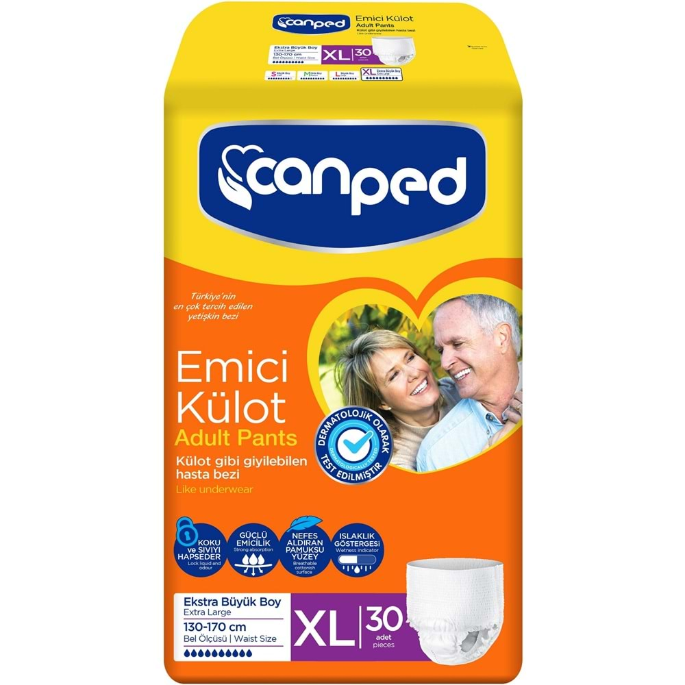 Canped Emici Külot Hasta Bezi Dev Eko Pk 60 Adet Extra Large (2PK*30)