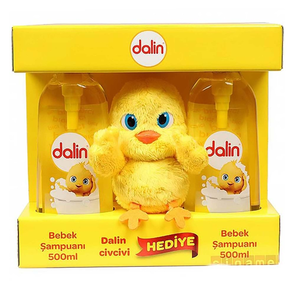 Dalin Bebek Şampuanı 500ML+500ML (Peluş Civciv Oyuncak Hediyeli) (4 Lü Set)