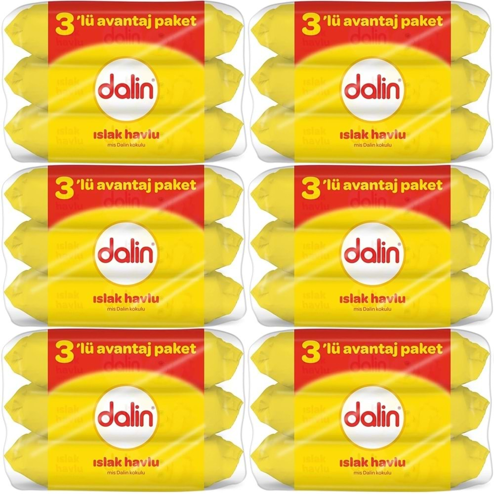 Dalin Islak Havlu Mendil Klasik 56 Yaprak 18 Li Set (1008 Yaprak)