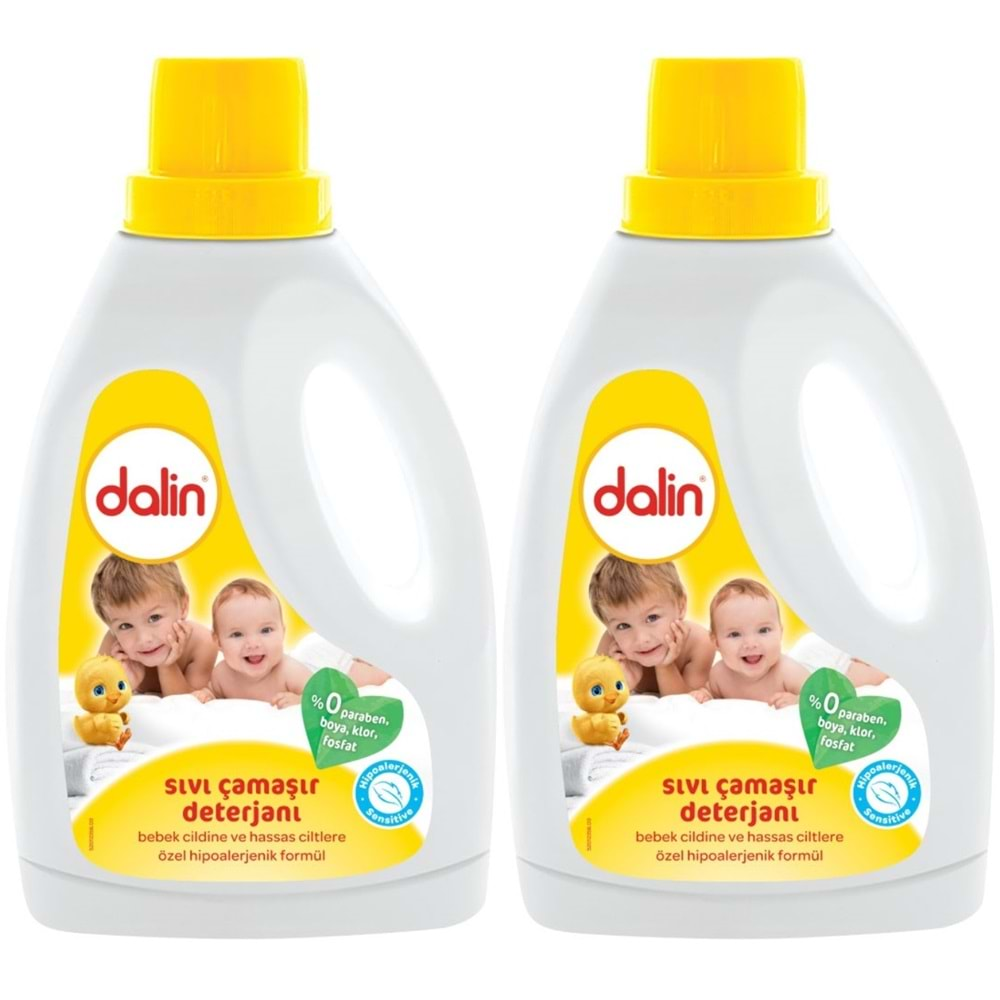 Dalin Çamaşır Deterjanı 1.5LT Klasik (Hassas ve Hipoalerjenik Formül) (2 Li Set)