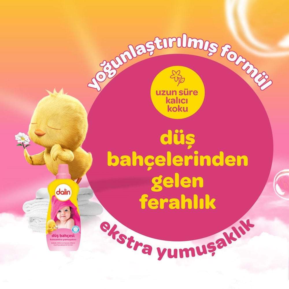 Dalin Çamaşır Yumuşatıcı Konsantre 1200ML Düş Bahçesi (3 Lü Set)