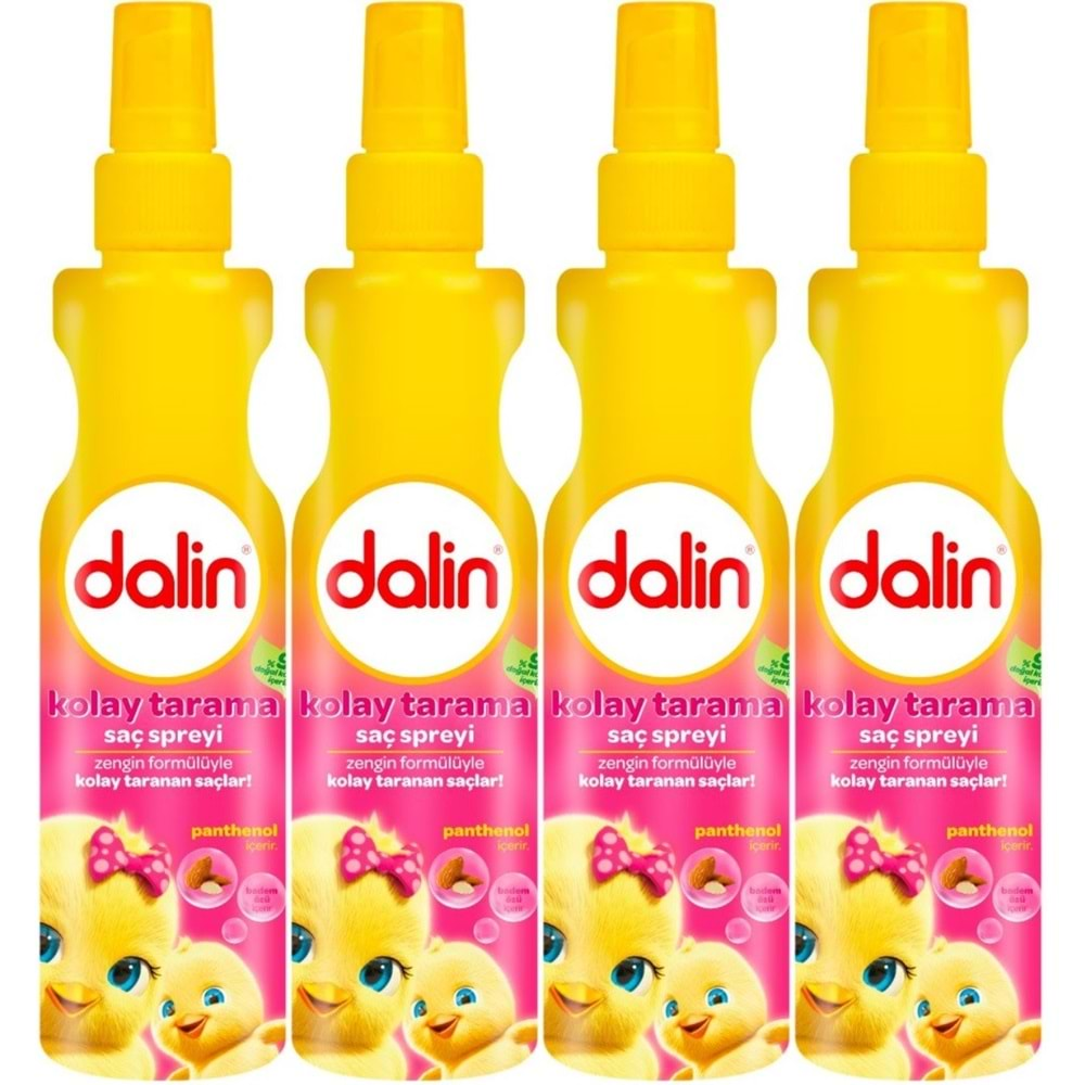 Dalin Kolay Saç Tarama Spreyi 200ML Badem Özlü (4 Lü Set)