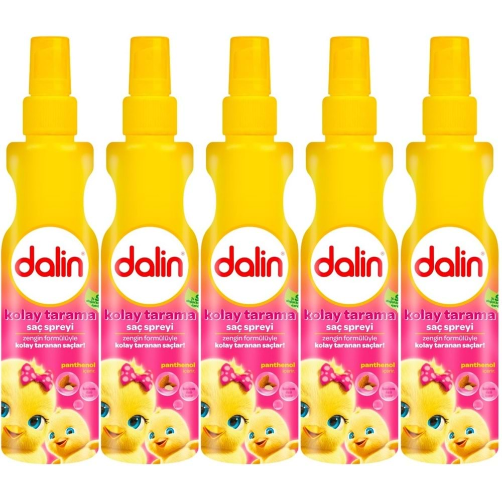 Dalin Kolay Saç Tarama Spreyi 200ML Badem Özlü (6 Lı Set)