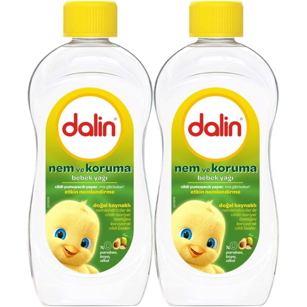 Dalin Bebek Yağı 300ML Nem ve Koruma (Avokado) (2 Li Set)