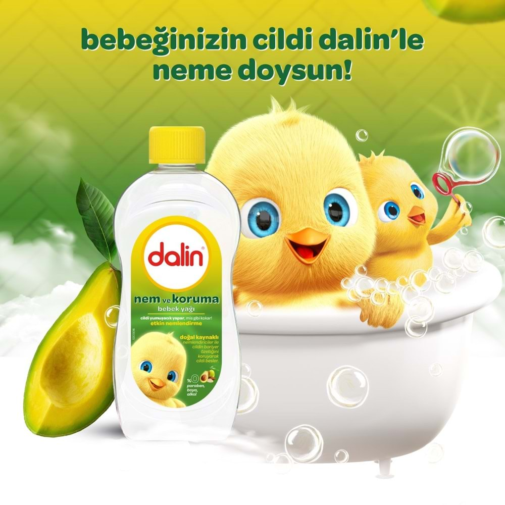 Dalin Bebek Yağı 300ML Nem ve Koruma (Avokado) (2 Li Set)