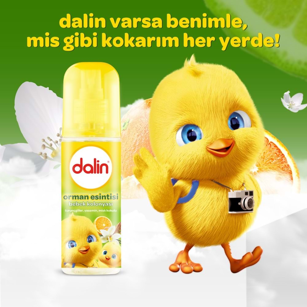 Dalin Bebek Kolonyası 150ML Orman Esintisi (Turunçgiller-Yasemin-Misk Kokulu) (6 Lı Set)