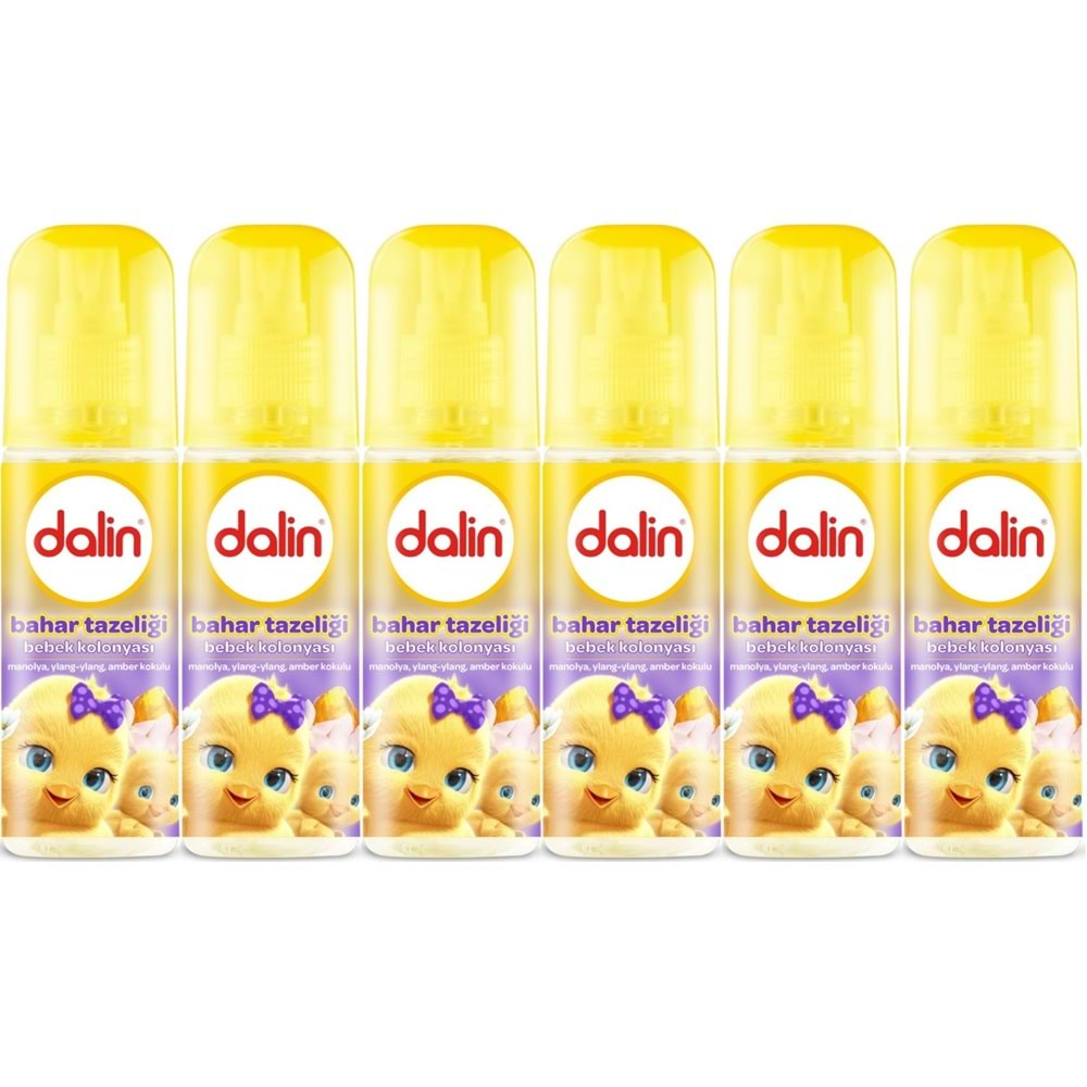 Dalin Bebek Kolonyası 150ML Bahar Tazeliği (Manolya-Ylang,Ylang-Amber Kokulu) (6 Lı Set)