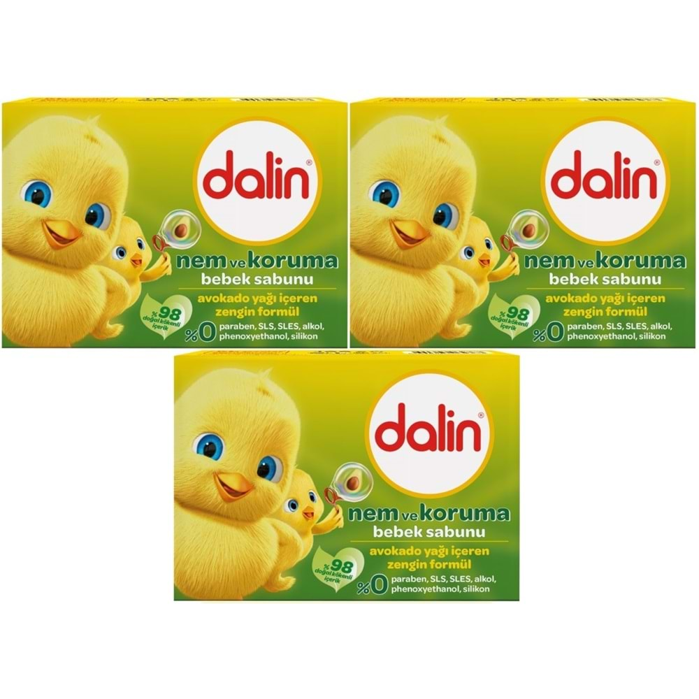 Dalin Bebek Sabunu 100GR Avakadolu (3 Lü Set)