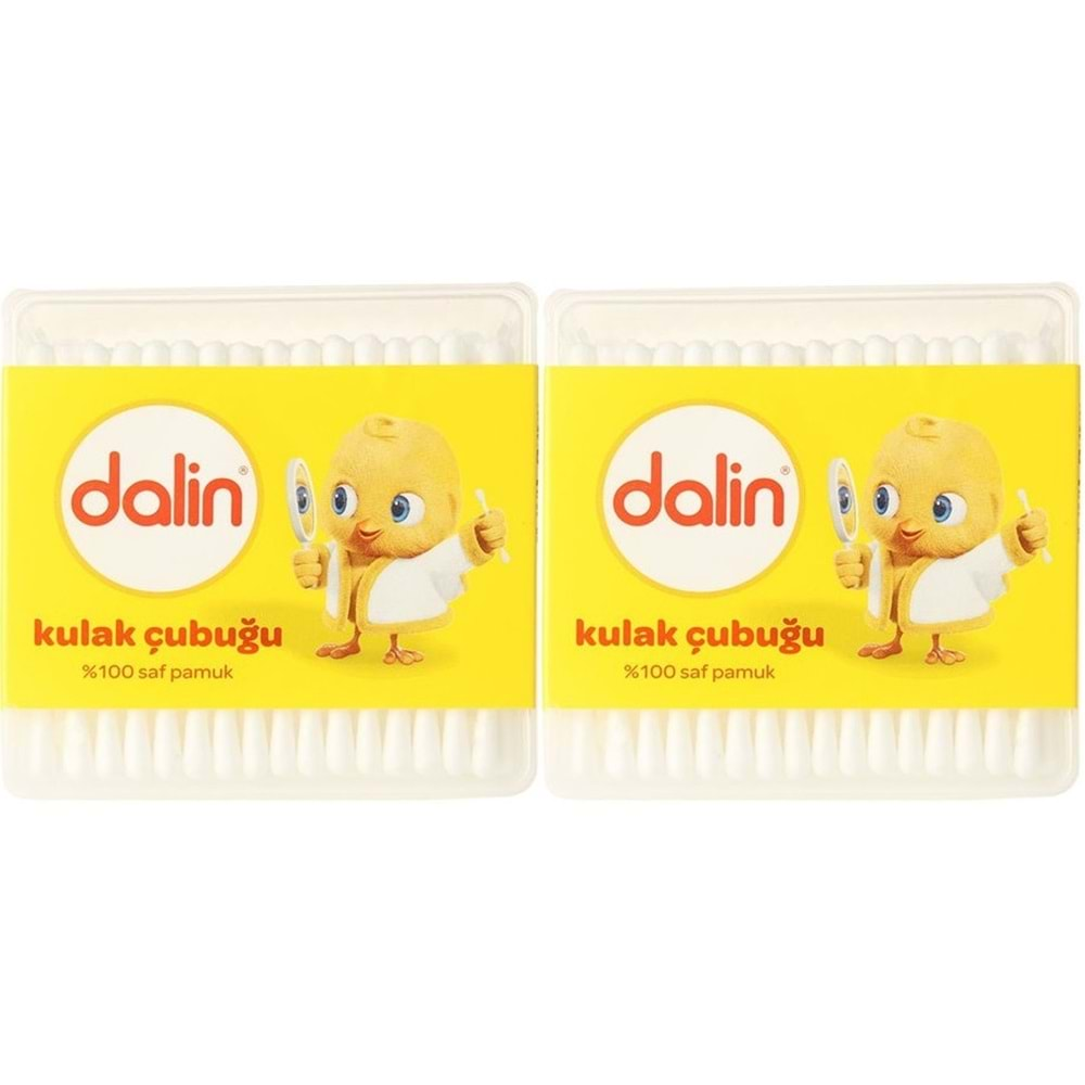 Dalin Kulak Çubuğu 100 Adet (2 Li Set)