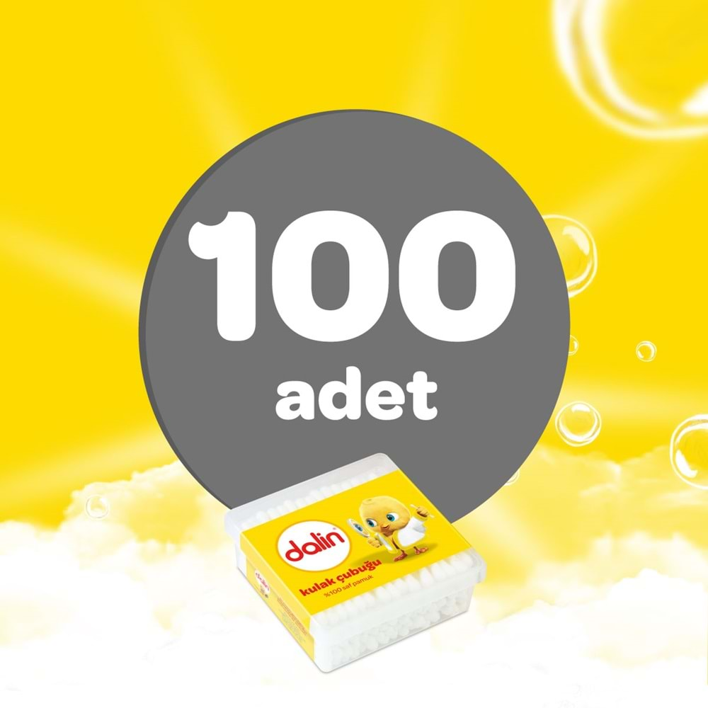 Dalin Kulak Çubuğu 100 Adet (2 Li Set)